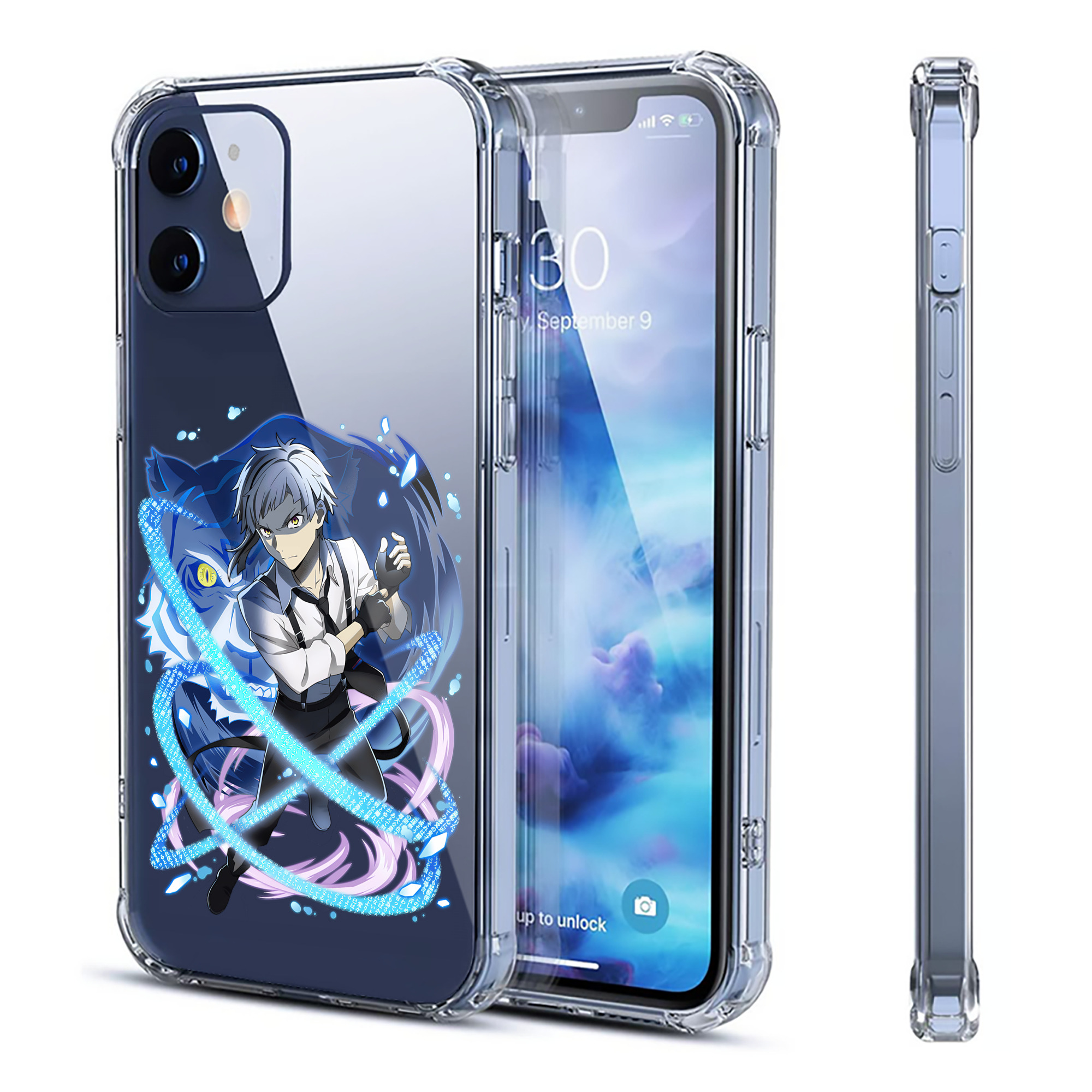 （画像用） 文豪ストレイドッグス Bungo Stray Dogs 【iPhone 12シリーズ対応】透明スマホケース（クリアソフトケース）